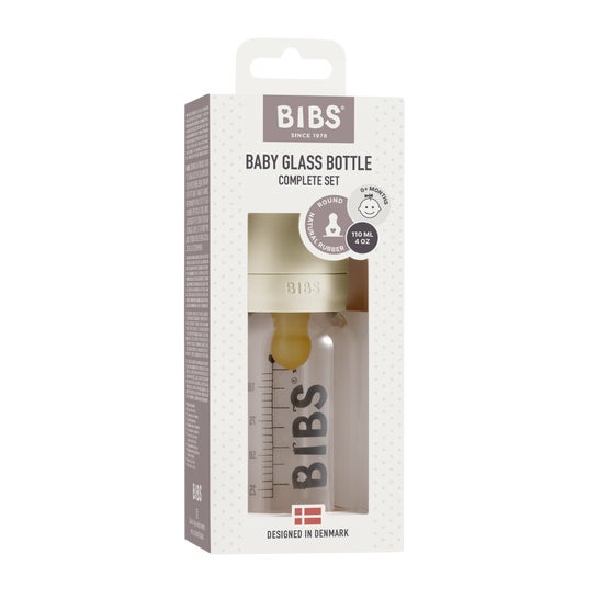 Bibs Baby Glass Bottle Ivory 110ml 1ud