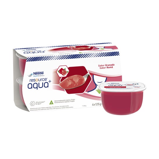 Resource Aqua+ Agua Gelificada Romã 4x125g