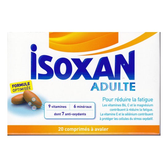 Isoxan Adulto 20 Comprimidos Bote.