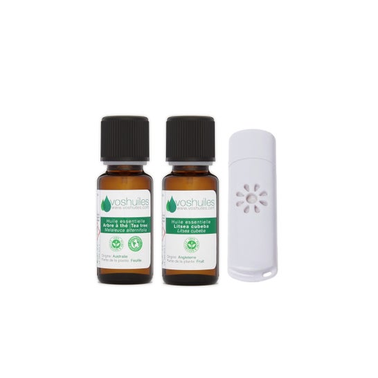 Voshuiles Mon Petit Kit Bureau 2 Óleos e 1 Mini Difusor Usb
