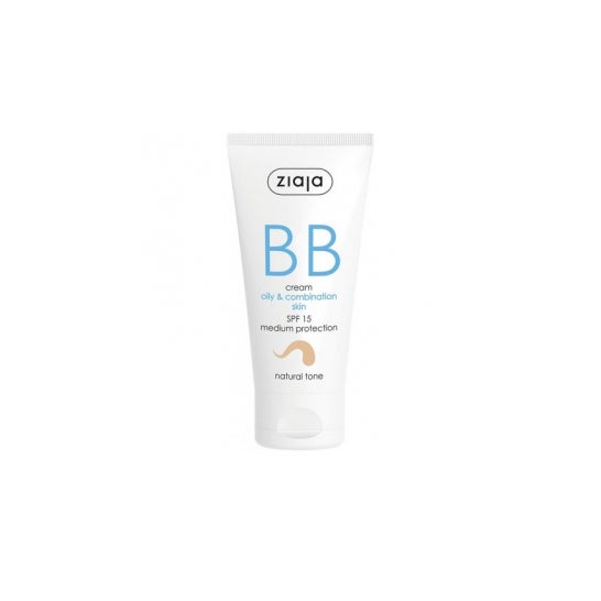 Ziaja Bb Creme Oleoso &amp; Pele Mista Spf15 Tonalidade Natural 50ml