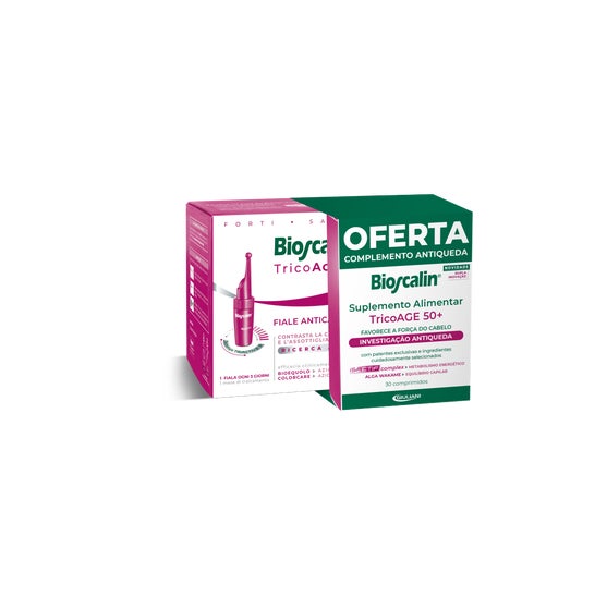 Bioscalin Pack TricoAGE50+ Ampollas 10x3,5ml + Complemento Antiqueda 30comp
