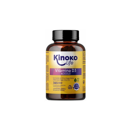 Kinoko Life Vitamina D 4000UI 365caps