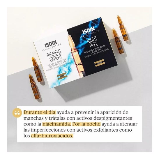 Perito em Pigmentos Isdinceúticos + Casca Nocturna 20 Ampolas Perito em Pigmentos Isdinceúticos + Casca Nocturna 20 Ampolas