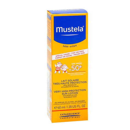 Mustela leite solar SPF50+ 40ml