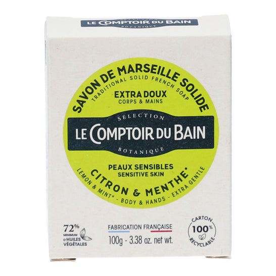 Le Comptoir Du Bain Sabão Marselha Sólido Limão Hortelã 100g