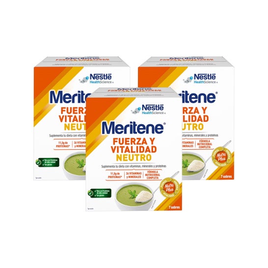 Meritene Força e Vitalidade Neutro 3x7 Sachês