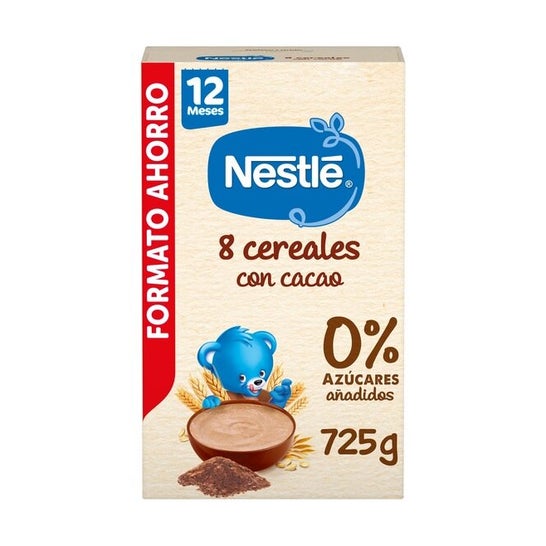 Nestlé Papilla 8 Cereales con Cacao +12m 725g