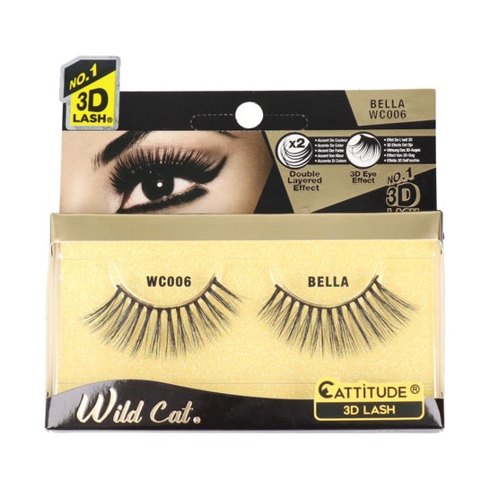 Ebin New York Wild Cat Cattitude 3D Lash Bella 1 Par