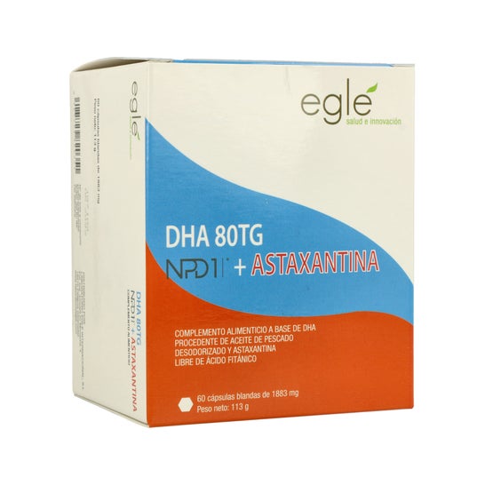 Egle Npd1 Dha 80 Tg Astaxantina 60 Pérolas