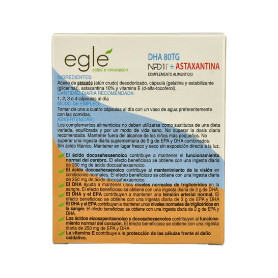Egle Npd1 Dha 80 Tg Astaxantina 60 Pérolas
