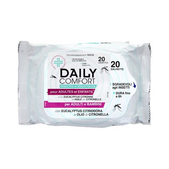 Daily Comfort Repellent Wipes 20 Unidades