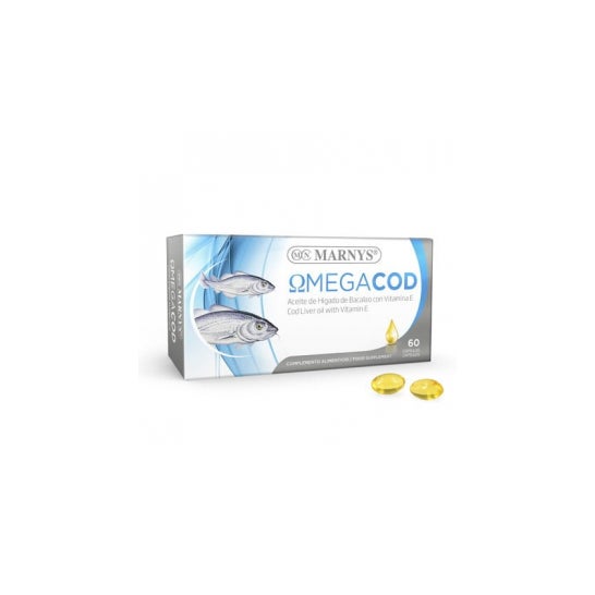 Marnys Omegacod Óleo De Fígado De Bacalhau Com Vitamina E 60 C