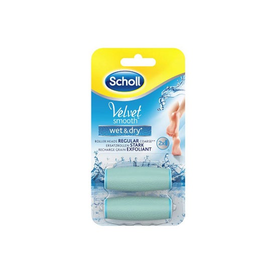 Scholl Velvet Smooth Wet & Dry recargas para lima elétrica 2uds