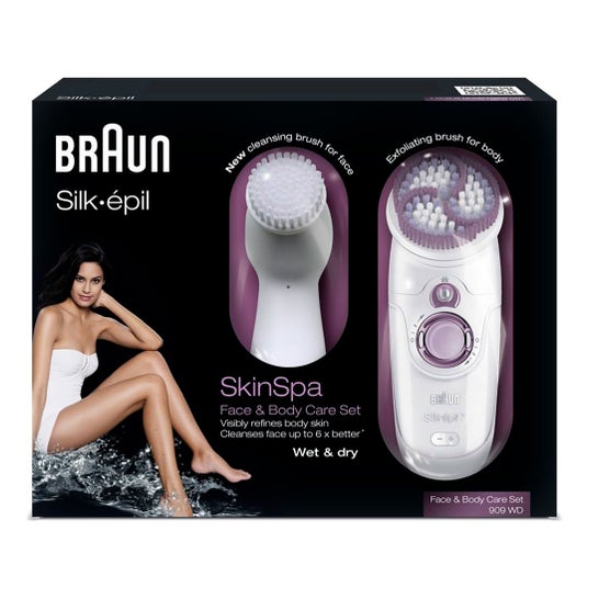 Braun Silk-Épil 7 909 WD Escova de Limpeza e Esfoliação