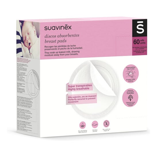 Suavinex® Discos Absorventes Protetores de Seios 60unids