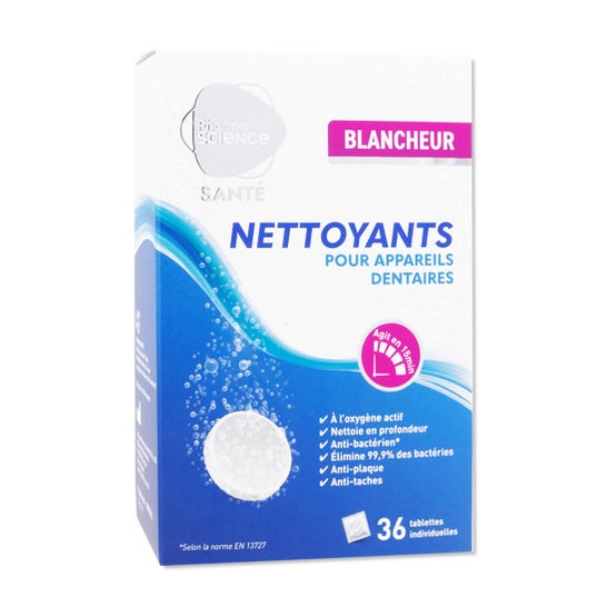 Pharmascience Limpador Branqueador para Aparelhos Dentários 36 comprimidos