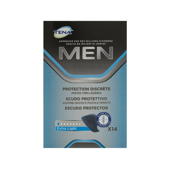 Tena Men Extra Thin Protective Shield 14 peças