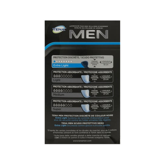 Tena Men Extra Thin Protective Shield 14 peças