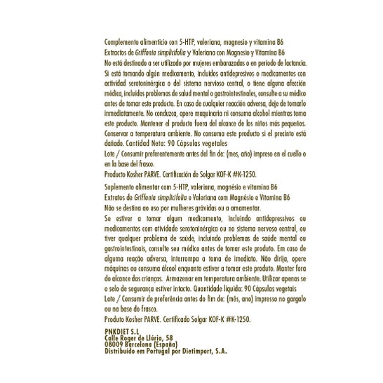 Solgar Griffonia 5-HTP Complex 90vcaps