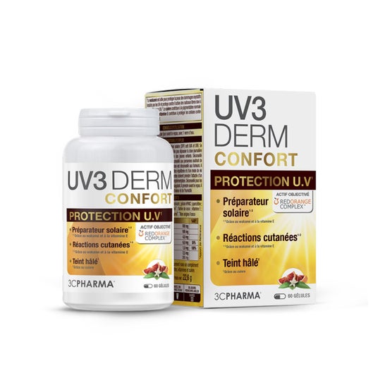 3C Pharma UV3 Derm Confort Protection UV 60 Pérolas