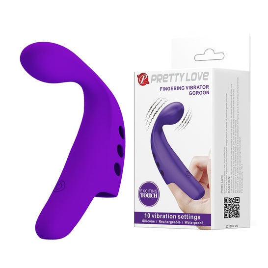 Pretty Love Gorgon Vibrador Dedo Recarregável Roxo 1 Unidade