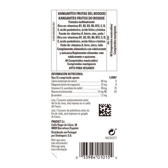 Solgar Kangavites Multi Frutos Da Floresta 60comp. Mastigável
