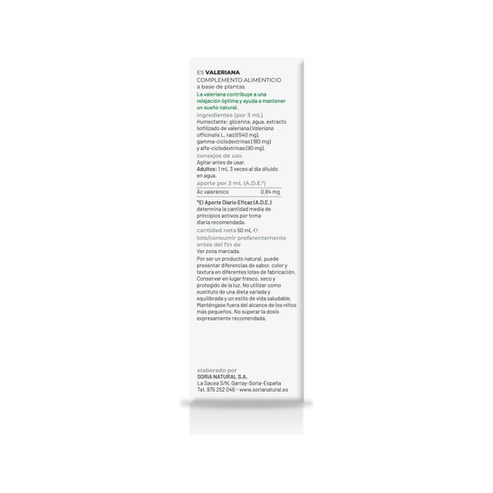 Soria Complemento Extracto Valeriana Xxi 50ml