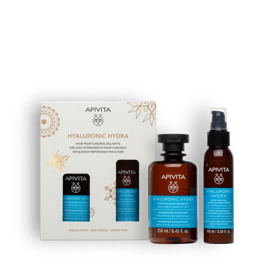 Apivita Pack Hyaluronic Hydra Champú 250ml + Acondicionador 100ml
