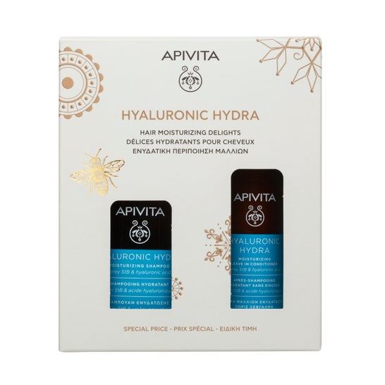 Apivita Pack Hyaluronic Hydra Champú 250ml + Acondicionador 100ml