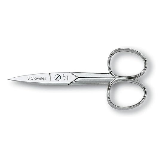 3 Claveles baby nail scissors ponta reta 9cm 1ud