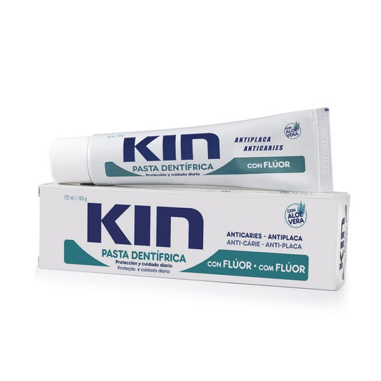 Kin toothpaste com flúor e aloe vera 125ml