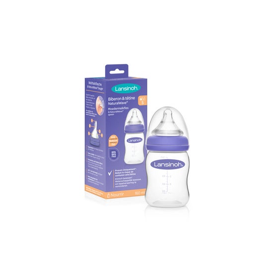 Lansinoh Biberon com Onda de Mamilo Natura 160ml