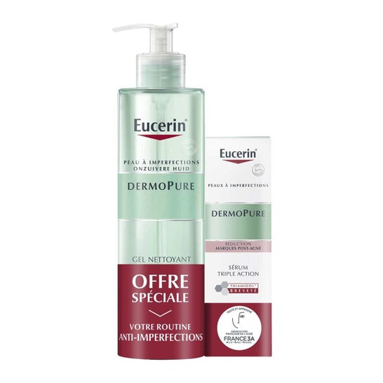 Eucerin Pack DermoPure Gel Limpeza + Soro Triple Action