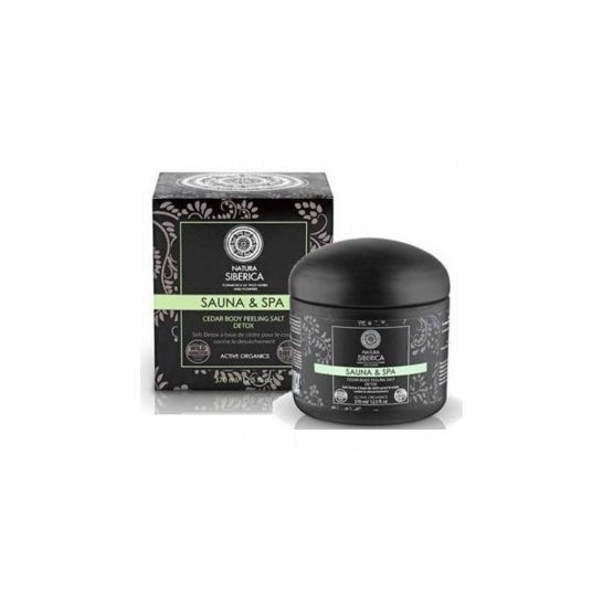 Natura Siberica extra forte peeling corporal com desintoxicação de cedro e sal 370ml