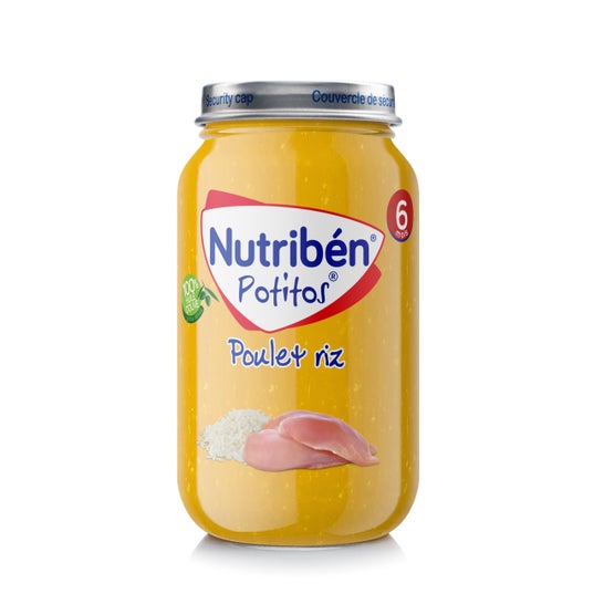 Nutriben Potitos Comida para Crianças Arroz de Frango 6m 235g