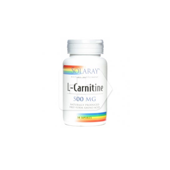Solaray l-carnitina 500mg 30 cápsulas