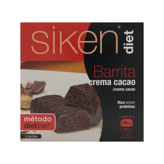 Siken Diet bar creme sabor cacau 5uds