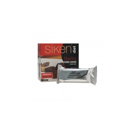 Siken Diet bar creme sabor cacau 5uds