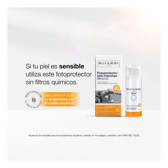 Bella Aurora Mineral Fotoprotector Anti-Manchas SPF50 50ml