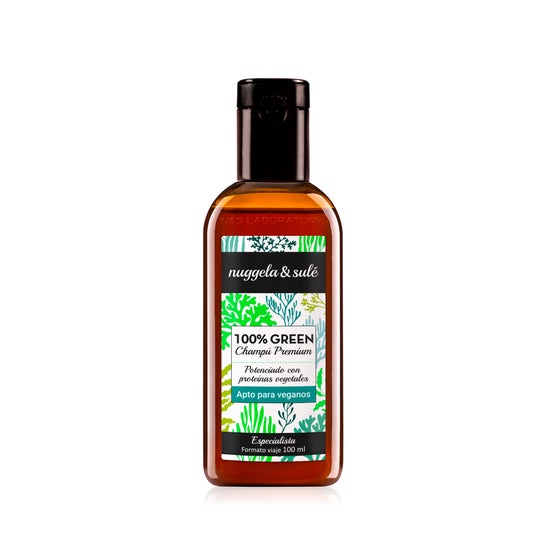 Nuggela & Sulé 100% Shampoo Premium Verde 100 Ml Formato de viagem