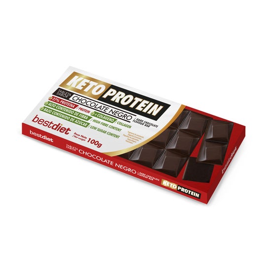 Keto Protein Tableta Chocolate Negro 100g