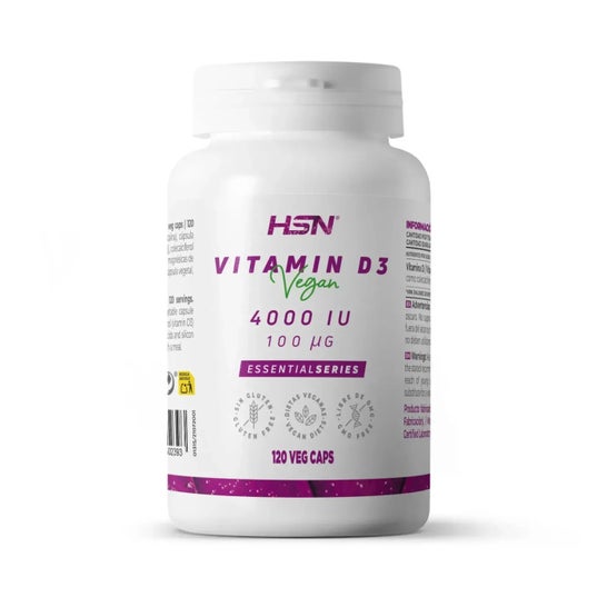 HSN Vitamina D3 Vegana 4000UI 120vcaps