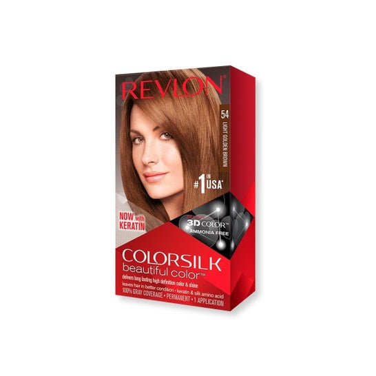 Revlon Colorsilk 54 Light Golden Brown Colorsilk Kit