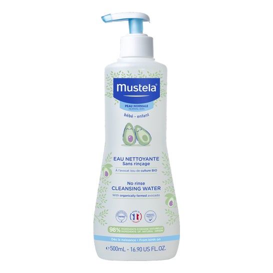 Mustela Agua Limpiadora Sem Aclarado Orgânico 500ml