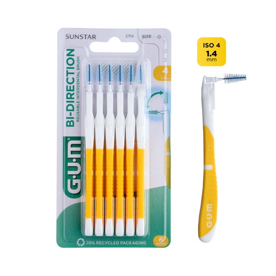Gum Escova Interdental 2714 Bi-Direcional 14mm 6 peças