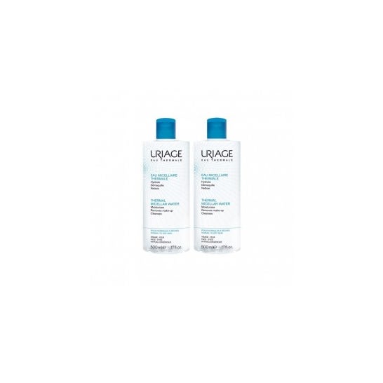 Uriage Eau Micellaire Thermale Peaux Normales à Sèches 500ml lot de 2