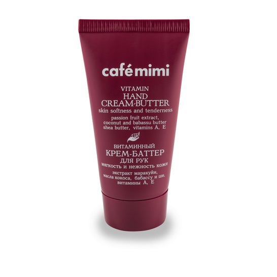 Café Mimi Creme de Manteiga de Mão com Vitaminas Pele Macia e Delicada 50ml