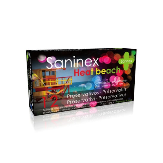 Preservativos Saninex Preservativos Heat Beach 12 pcs