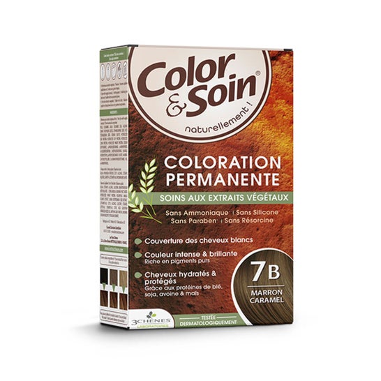 Les 3 Chênes Color & Soin Coloração 7b Castanho Caramelo 135 ml
